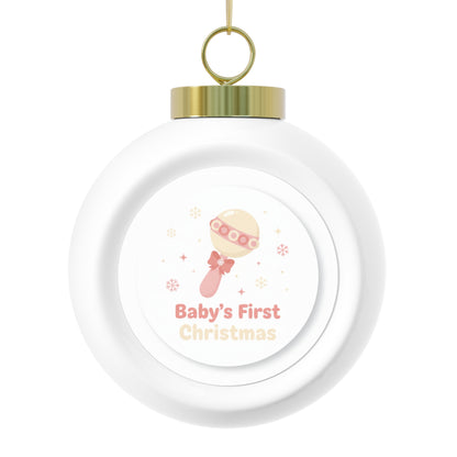 Christmas Ball Ornament Baby's First Christmas