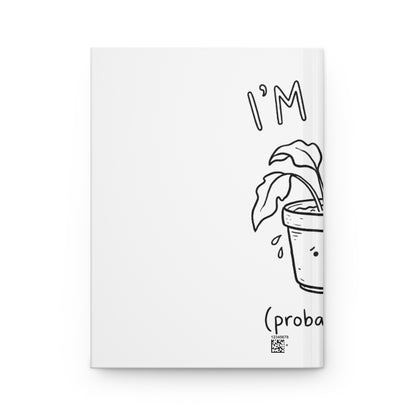 Hardcover Journal Matte, Anxious Plant, School Gift, Book Collector