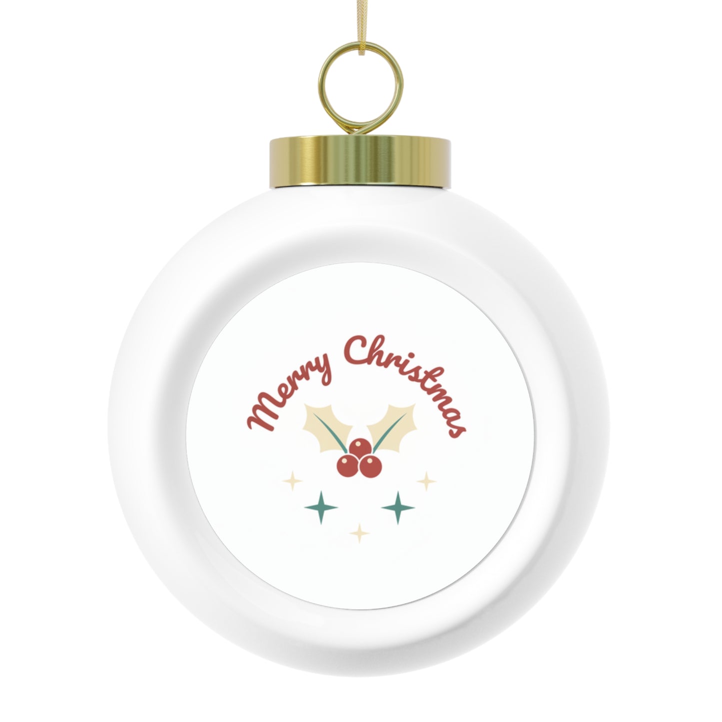 Ceramic Christmas Ball Ornament – Merry Christmas