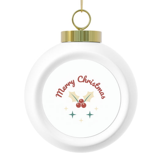 Ceramic Christmas Ball Ornament – Merry Christmas