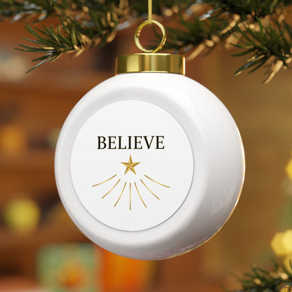 Christmas Ball Ornament - Believe
