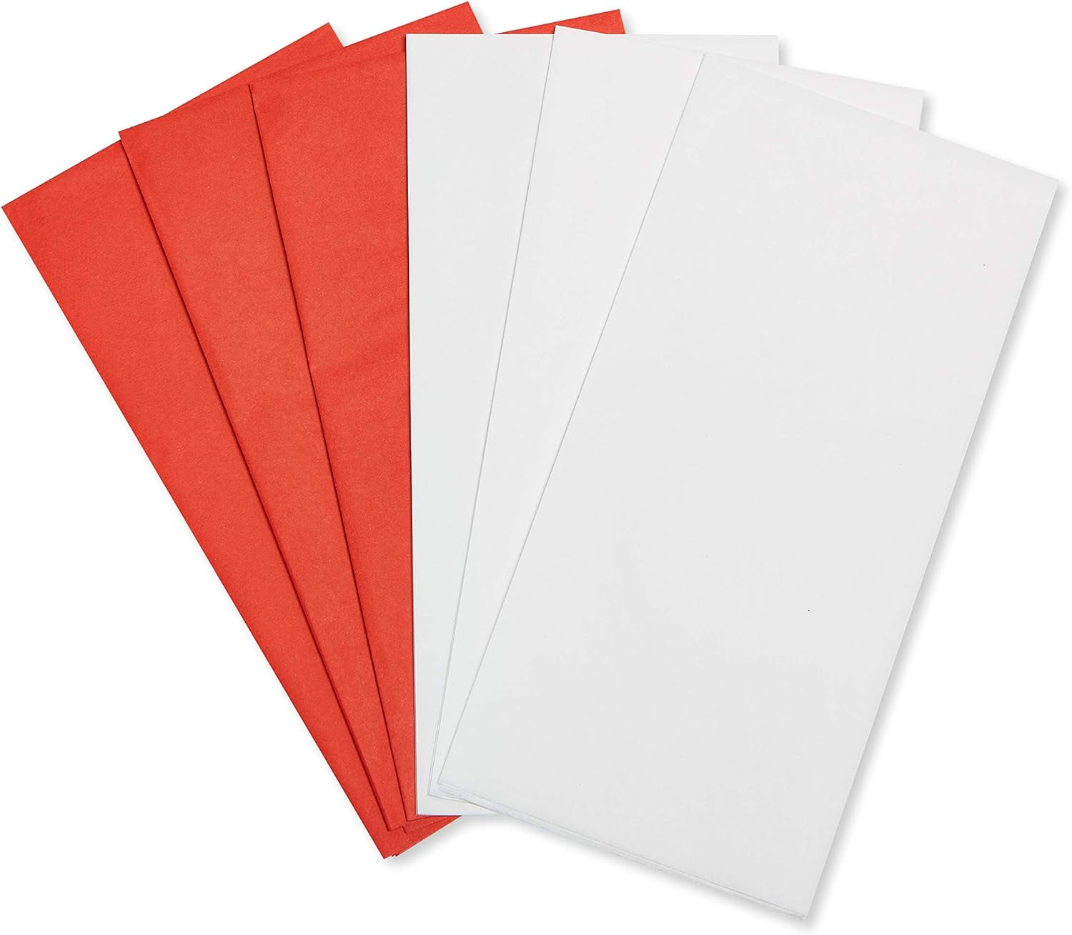 125 Sheets 20 In. X 20 In. Bulk Red and White Tissue Paper for Graduation, Fathers Day, Birthdays and All Occasions