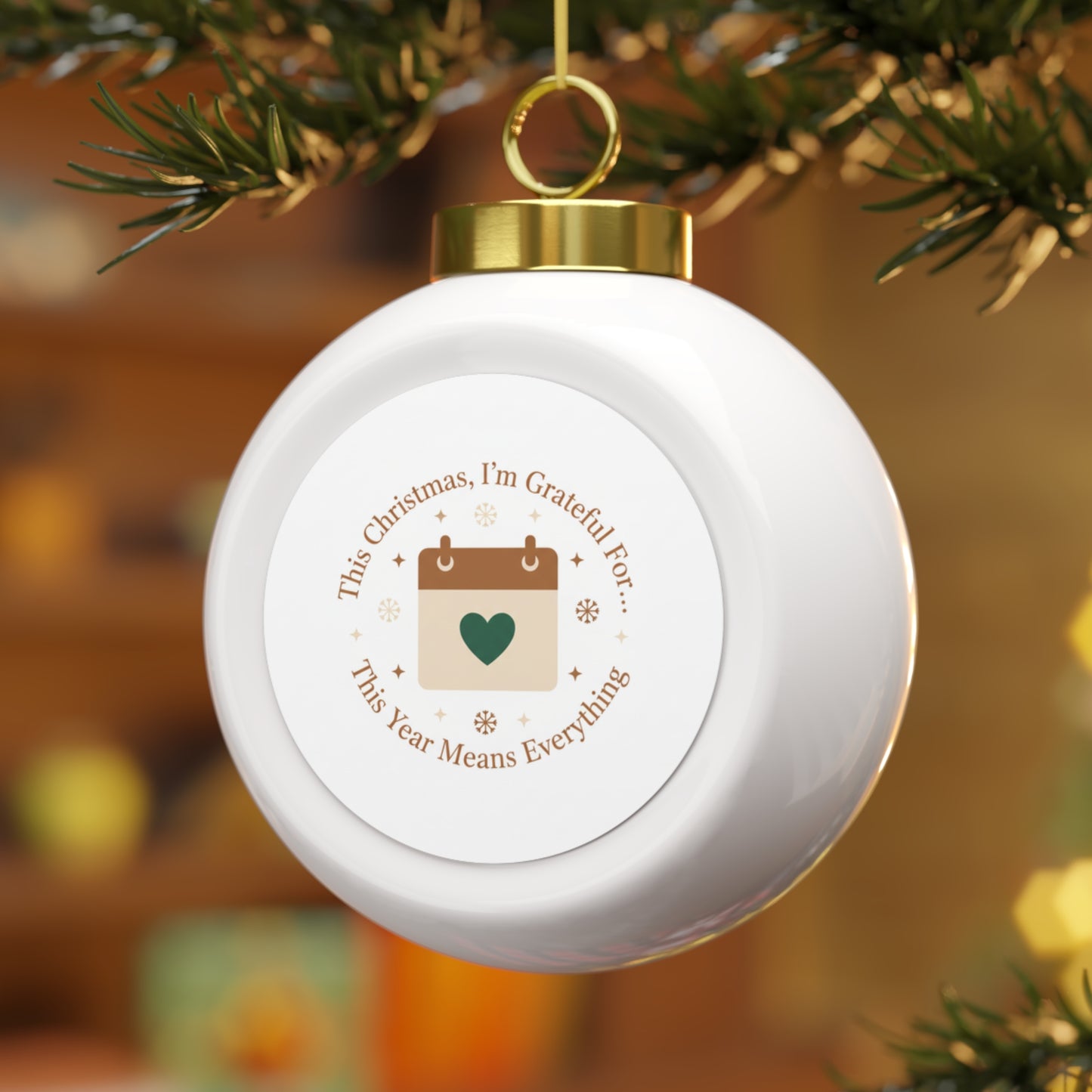 Ceramic Christmas Ornament — This Year Means Everything