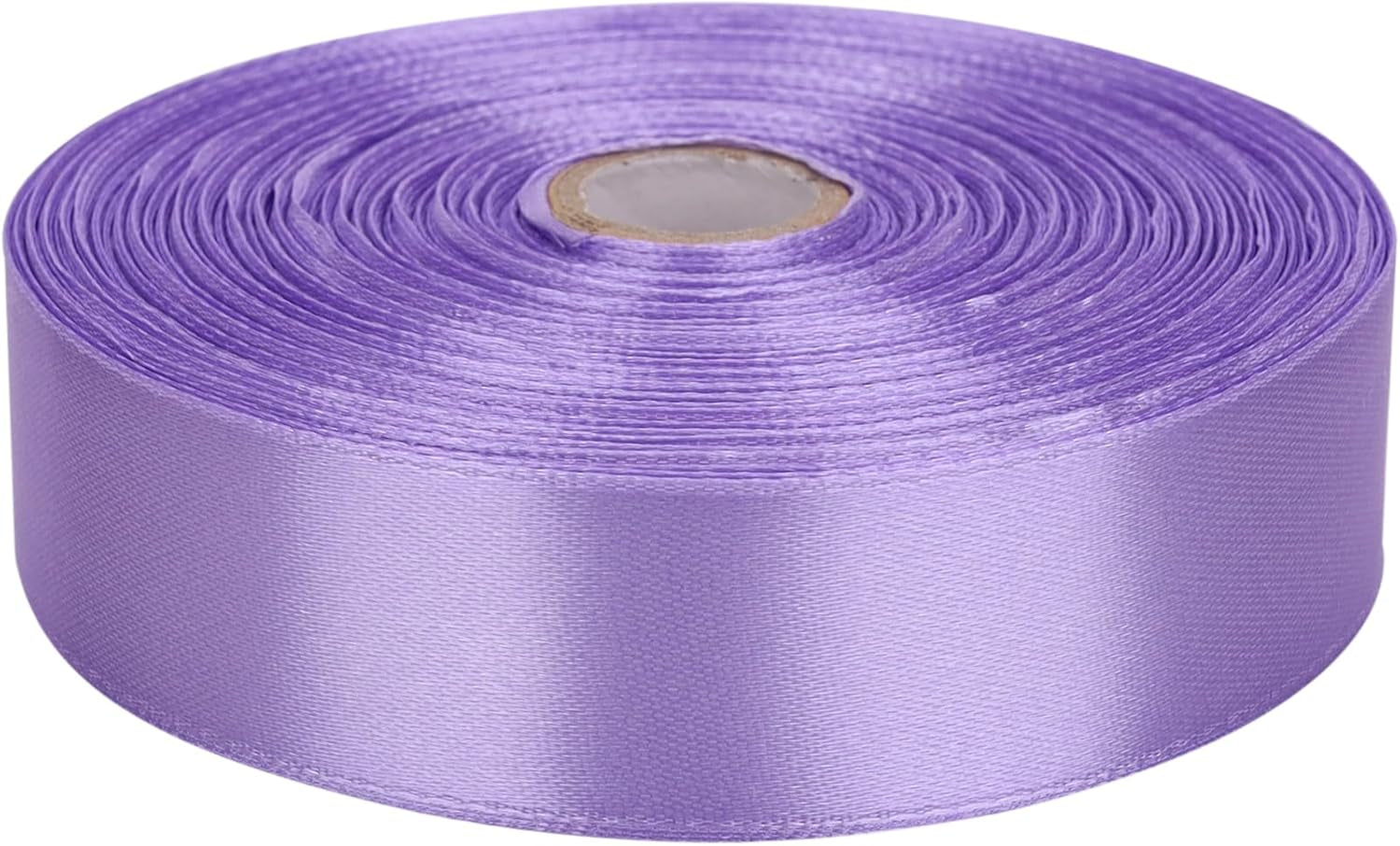 1 Inch Coral Purple Satin Ribbon 50 Yards Solid Fabric Ribbons Roll for Wedding Invitations, Bridal Bouquets, Sewing, Party Decorations, Gift Wrapping and More