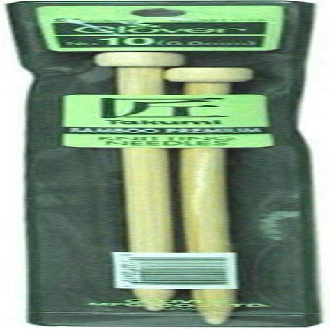 Bamboo Single Point Knitting Needles 9 Inch - Size 10