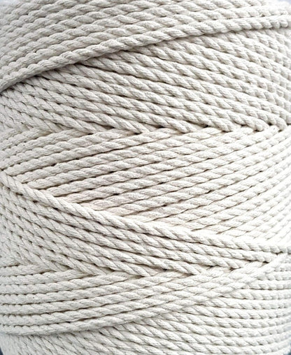 Macrame Cord 4 Mm * 284 Yd (853 Feet) - 3PLY Cotton Rope for Macrame Dream Catcher, Wall Hanging, Plant Hanger, Gift Wrapping and Wedding Decorations