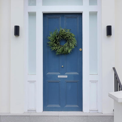 24" Real Touch Norfolk Pine Wreath for Front Door Artificial Christmas Wreath Green Faux Pine Wreath for Wall Windows Mantle Outdoor Christmas Decoration