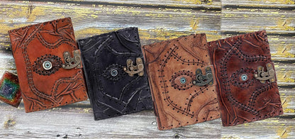 Hocus Pocus Book of Spells Hocus Pocus Spell Book Prop Gifts Halloween Decorations Decor Leather Journal Writing Book of Shadow Best Christmas Gifts for Men and Women (5” X 7”, BLACK)