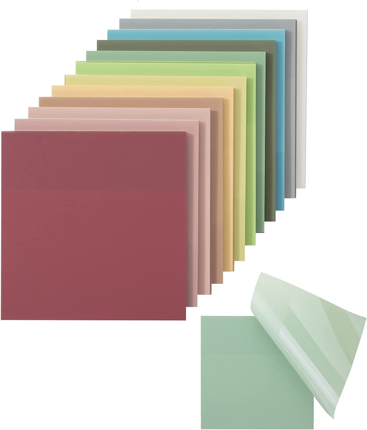 - Sticky Notes, 3”X3”, 12 Pads, Vintage Colors Sticky Notes, Sticky Note, Self-Stick Note Pads, Sticky Pads Sticky Notes Aesthetic, Colorful Sticky Notes, Sticky Notes Bulk Sticky Notes