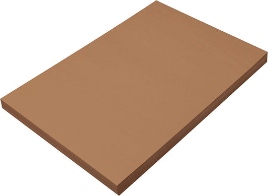 (Formerly Sunworks) Construction Paper, Brown, 12" X 18", 100 Sheets