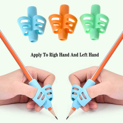 Pencil Grips for Kids Handwriting Pencil Gripper Pencil Holder Posture Correction Training Writing AIDS for Preschooler Kids Toddler Children Special Needs (3 PCS)