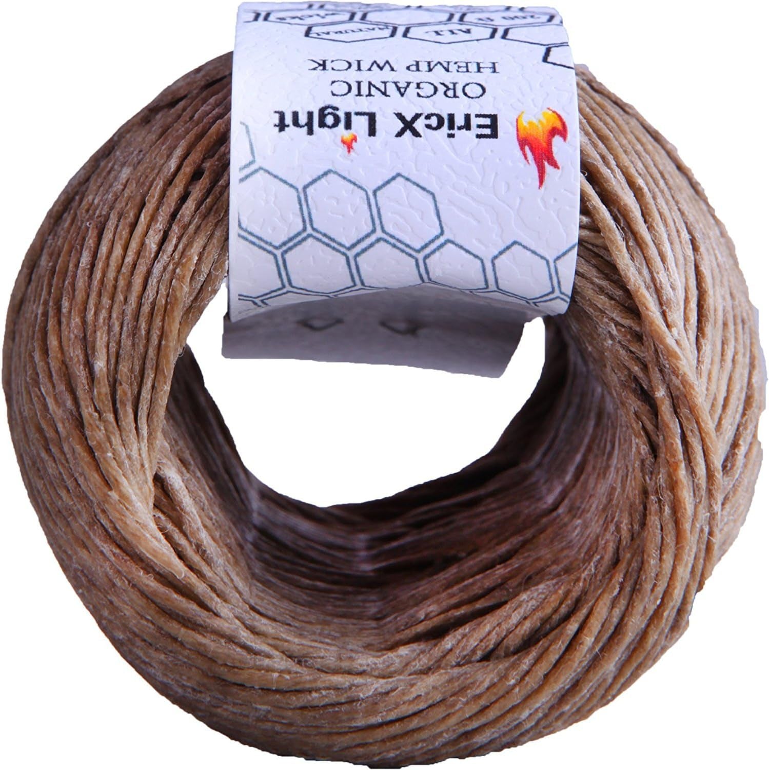 Organic Hemp Wick,200 FT Spool,Well Coated with Beeswax,Standard Size(1.0Mm)