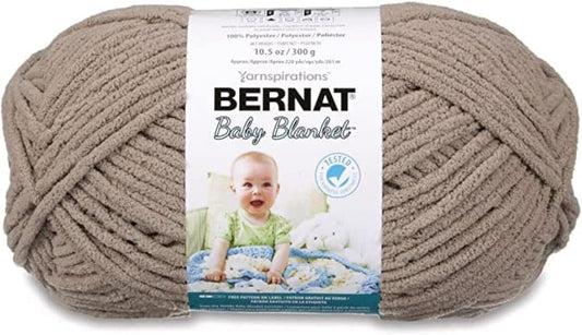 BABY BLANKET BB Baby Sand Yarn - 1 Pack of 10.5Oz/300G - Polyester - #6 Super Bulky - 220 Yards - Knitting/Crochet