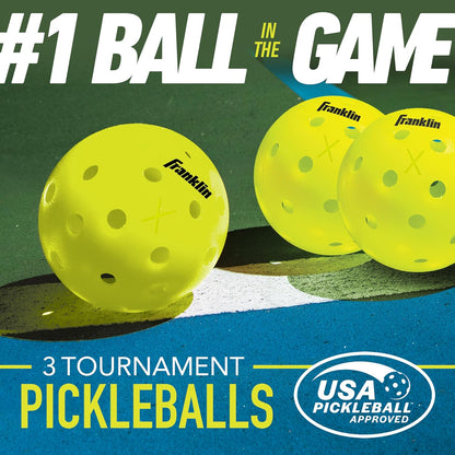 Outdoor Pickleballs - X-40 Pickleball Balls - USA Pickleball (USAPA) Approved - Official US Open Ball