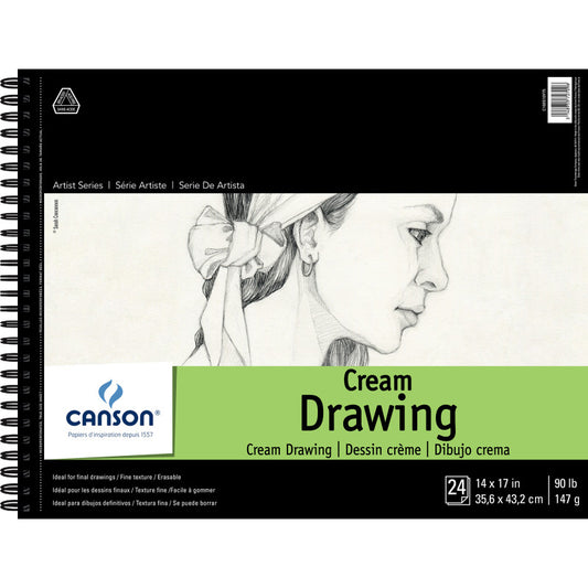 Artist Series Drawing Pad, Side Wire Binding, 24 Sheet, 14x17 inch, 1 Count