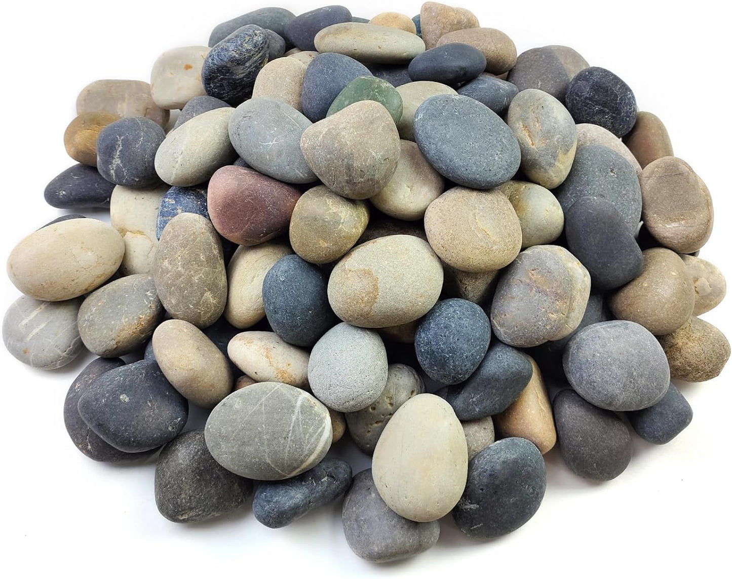 20 Lb Natural Unpolished Bulk Rocks Mexican Beach Pebbles, 2-3 Inch Decorative River Rocks for Landscaping Garden Paving Plant Rocks Crafting Walkways and Outdoor Decorative Stone