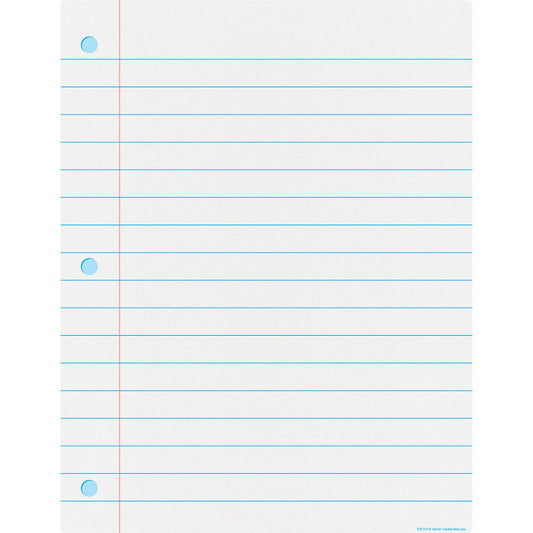 Notebook Paper Write-On/Wipe-Off Chart