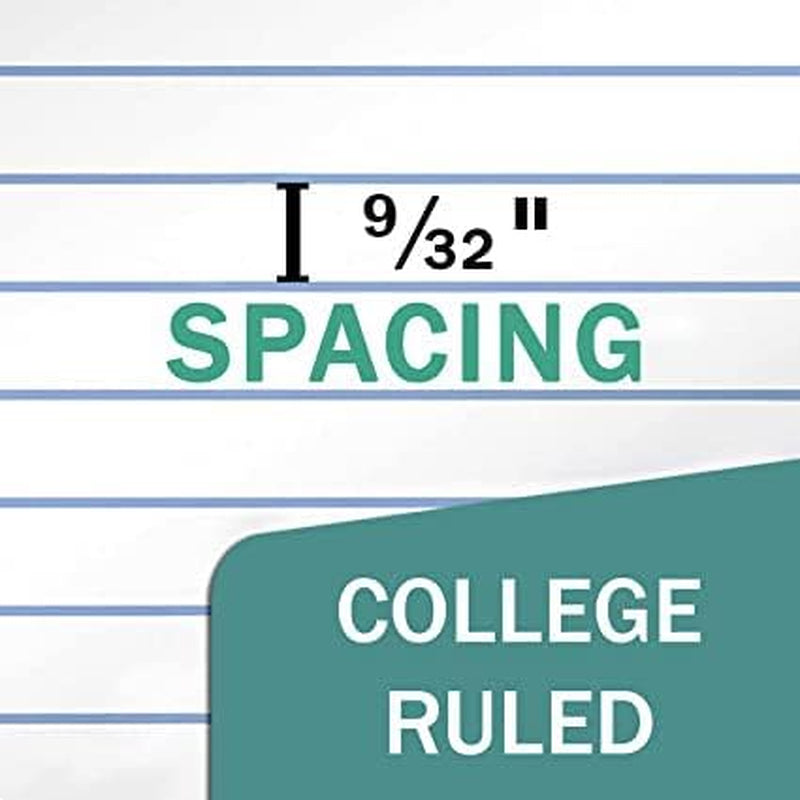 College Ruled Composition Notebooks 5 Pack, 200 Pages (100 Sheets), 9-3/4" X 7-1/2", White & Black Marble Composition Book, Hard Cover, Sturdy Sewn Binding, School, College & Office Supplies