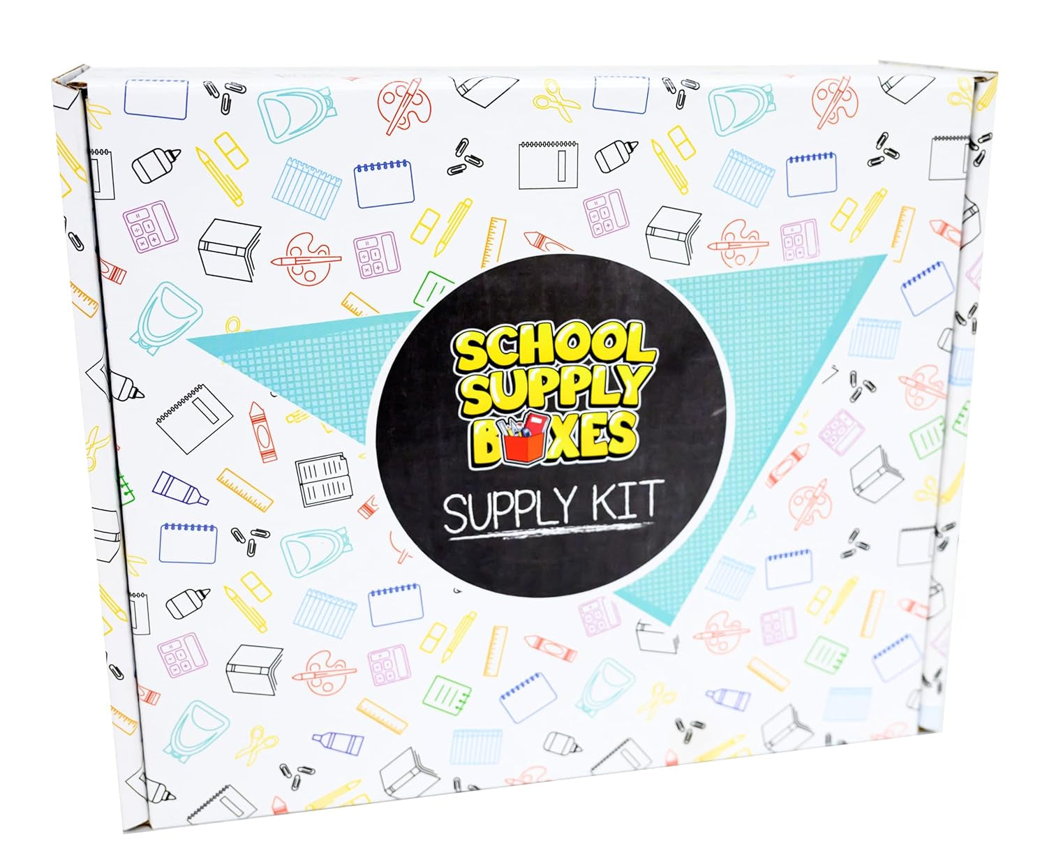 Back to School Supply Box Grades K-5 - School Supply Kit Back to School Essentials - 32 Pieces