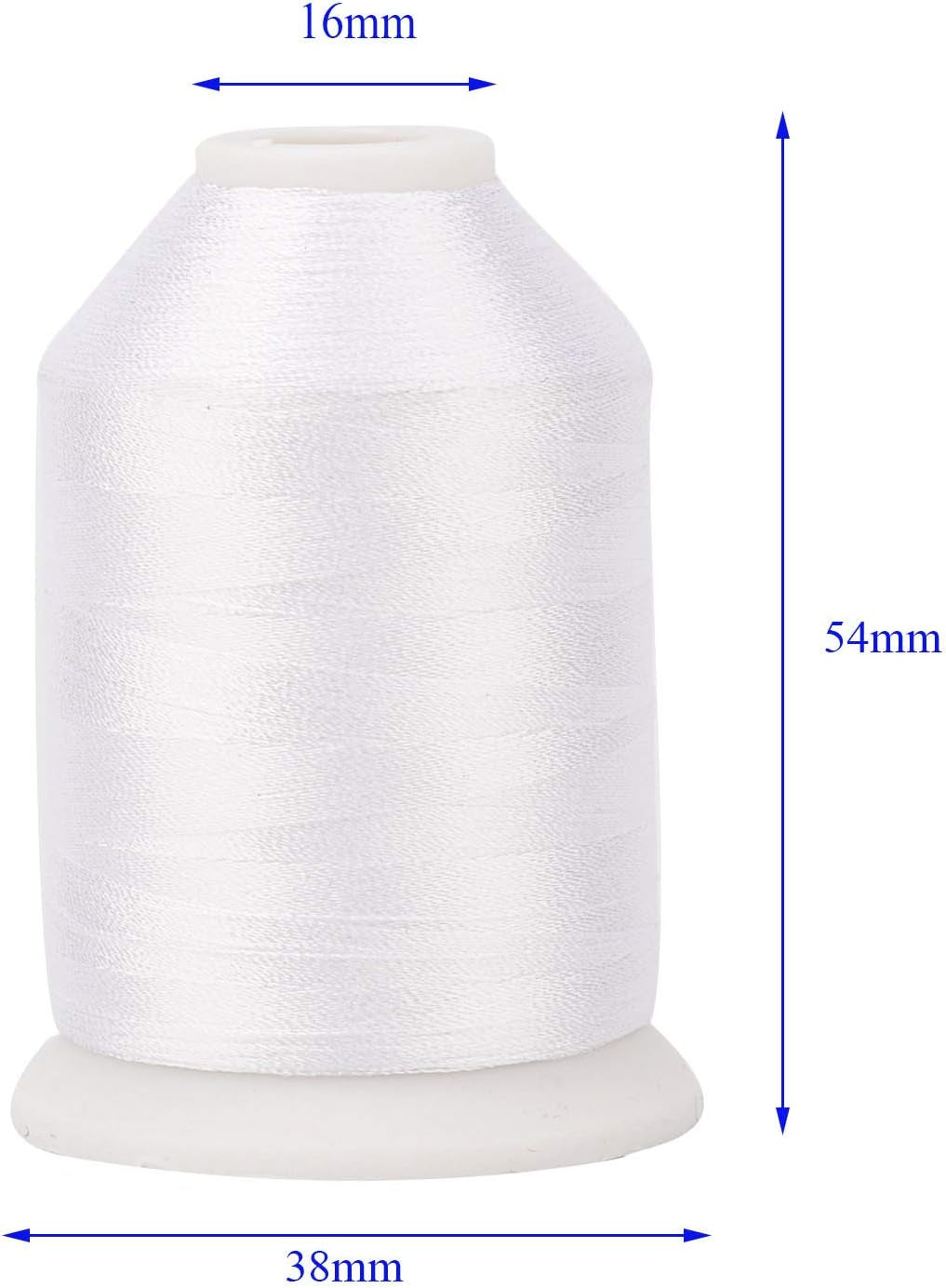 60WT Sewing Embroidery Machine Thread Kit - 40 Colors 1100 Yards Spool for Brother Janome Etc Sewing Embroidery Machines…