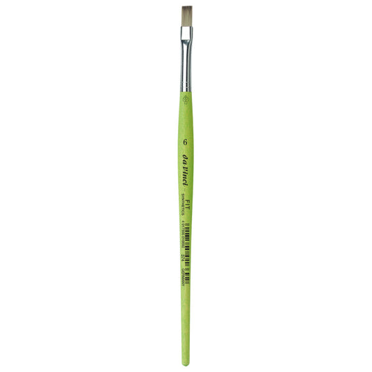 FIT Synthetics Student Brush, Synthetic, Acrylic & Tempera, Flat, Series 374, Size 6