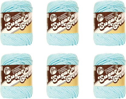 Sugar 'N Cream the Original Solid Yarn, 2.5Oz, Medium 4 Gauge, 100% Cotton - Ecru - Machine Wash & Dry