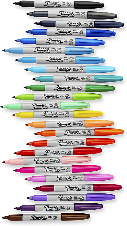 Permanent Markers, Fine Point, Cosmic Color, Limited Edition, 24 Count