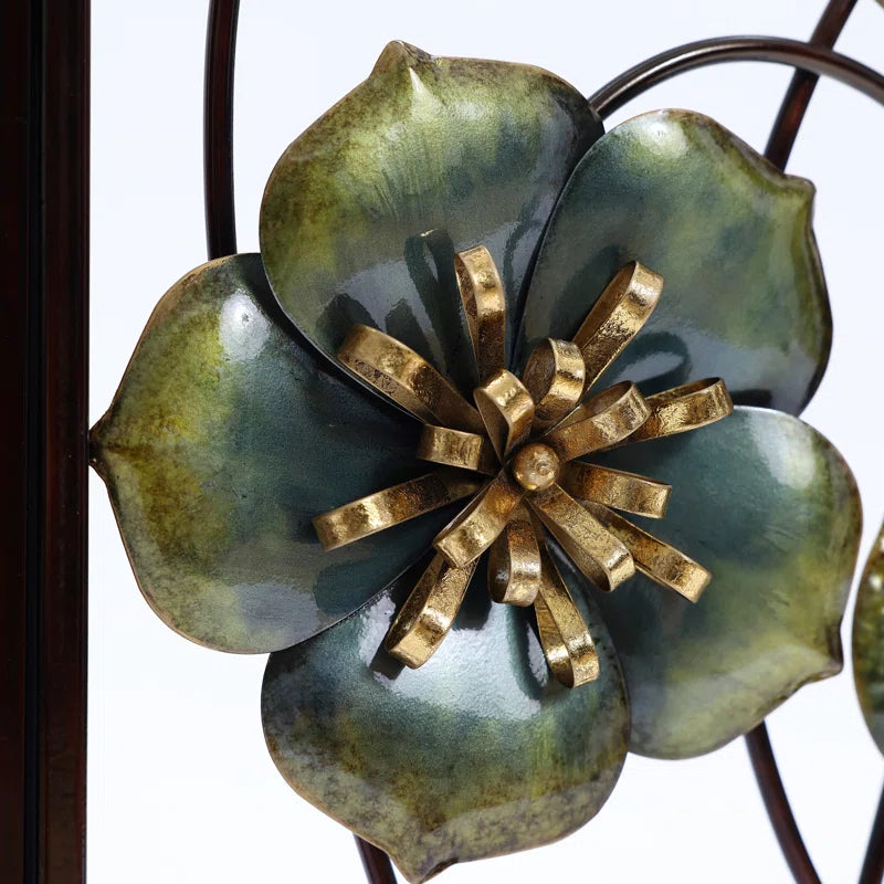 Handmade Traditional Plants & Flowers Wall Decor on Metal