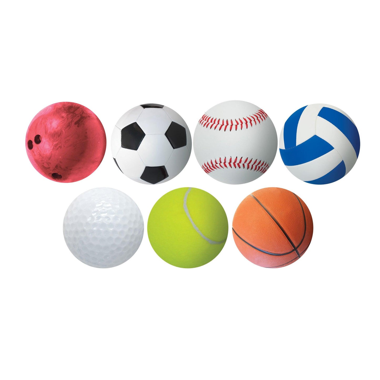 6" Sports Ball Accents, 30 Per Pack, 3 Packs - Loomini