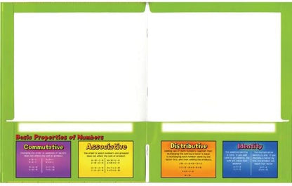 Intermediate Math Resource 4-Pocket Folders - Set of 12