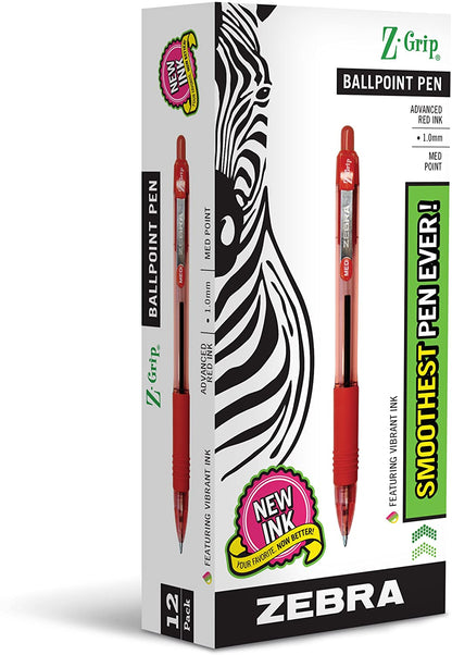 Pen Z-Grip Retractable Ballpoint Pen, Medium Point, Black Ink, 18-Pack, Model Number: 22218