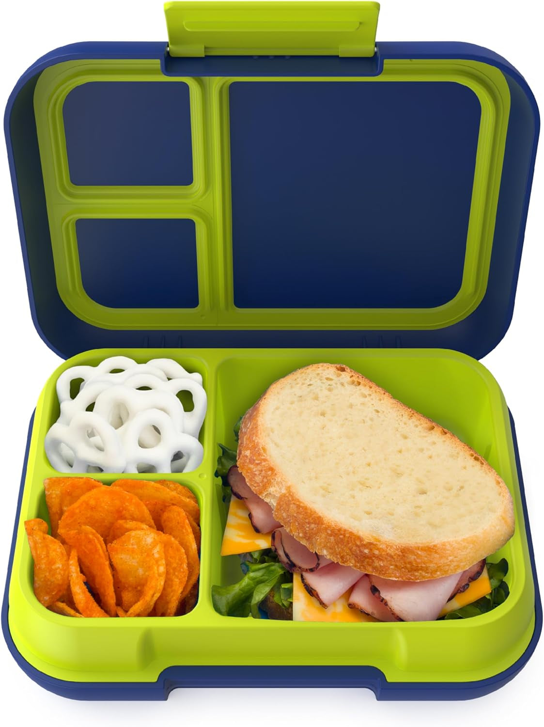 ® Pop - Leak-Proof Lunch Box & Removable Divider for Ages 8+ & Teens - Lunch Container Holds 5 Cups of Food; 3-4 Compartments; Microwave/Dishwasher Safe; 2 Year Warranty (Periwinkle/Pink)