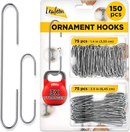 50 Pack Christmas Ornament Hooks – Great Ornament Hangers for Christmas Tree Decoration (Silver)