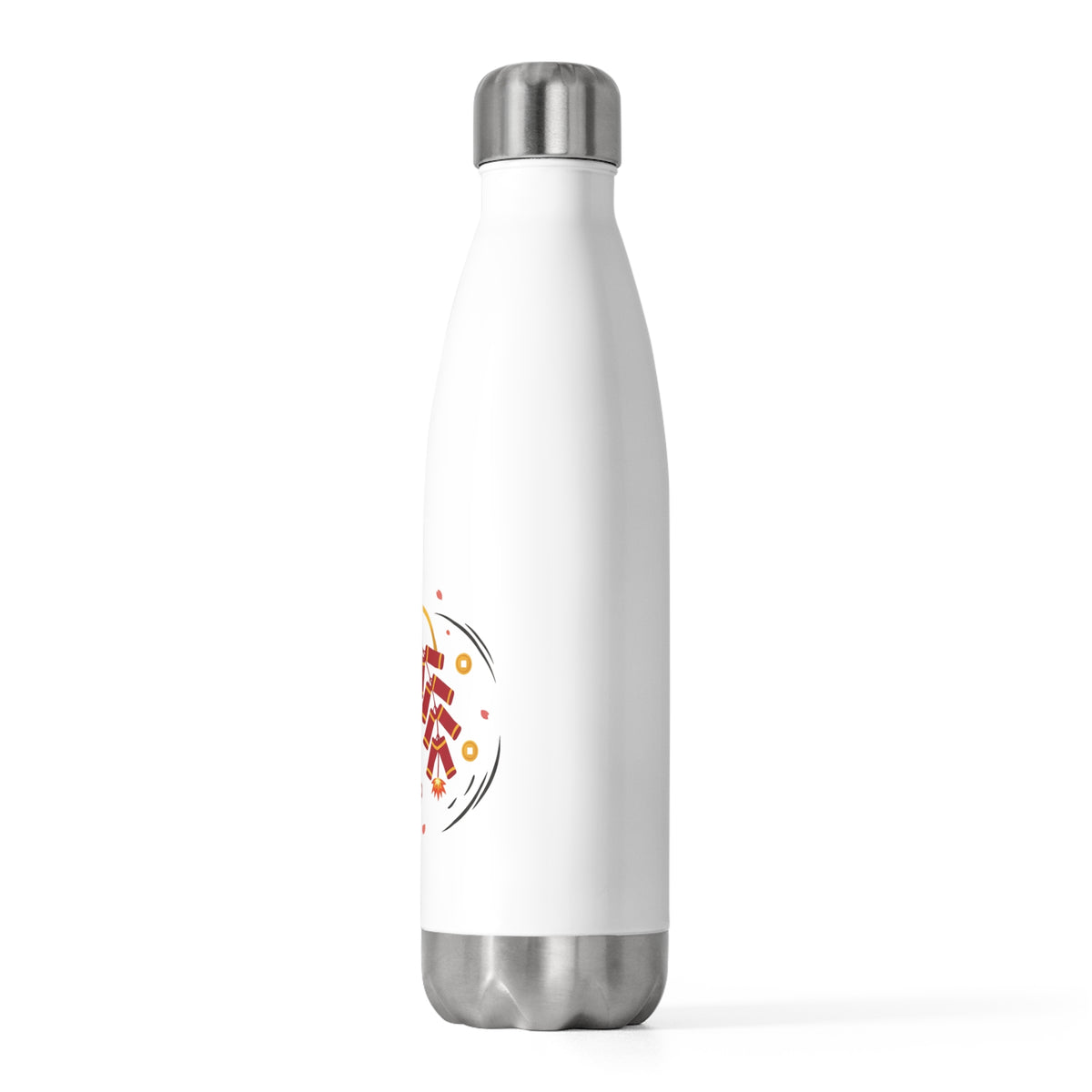 Firecracker Horse Lunar New Year | 20oz Insulated Stainless Tumbler | CNY Family & Teacher Gift | Bold Red Gold Art