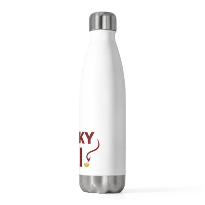 Lucky Xi Fire Horse Character | 20oz Insulated Stainless Steel Tumbler Bottle | Lunar New Year Gift for Family & Friends | Red Gold Festive