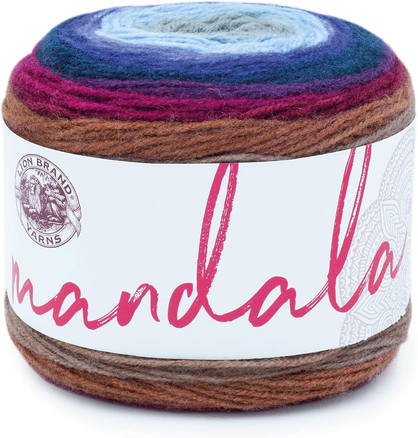 Mandala Yarn, Multicolor Yarn for Crocheting and Knitting, Craft Yarn, 1-Pack, Cupid