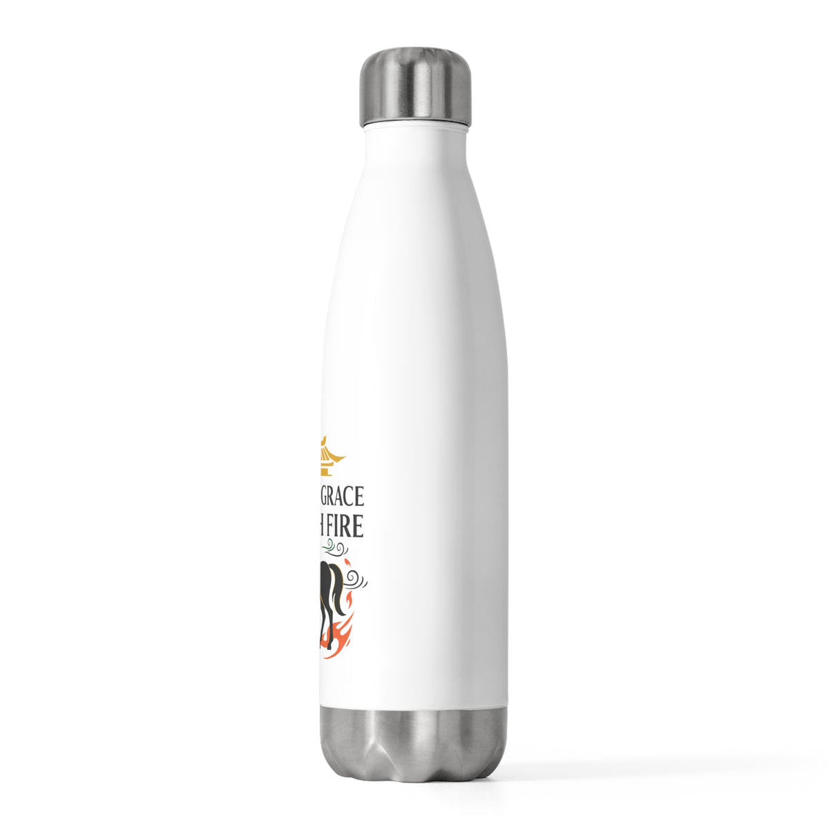 Fire Horse Bowing Palace | 20oz Insulated Stainless Tumbler Bottle | Lunar New Year Family & Teacher Gift | Paper Cut Art