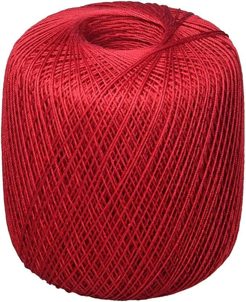 Crochet Thread Yarn, 300 Yards, Victory Red, 1 Count (Pack of 1)