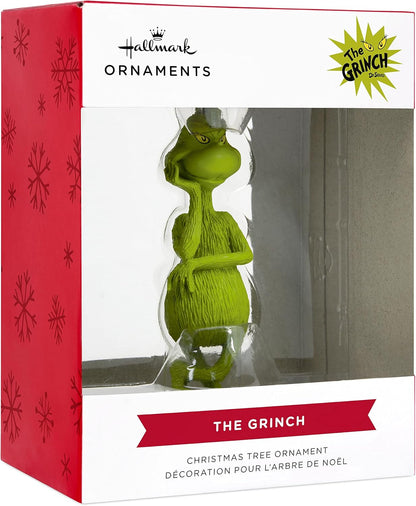 Dr. Seuss'S How the Grinch Stole Christmas! Grinch in Santa Hat Christmas Ornament