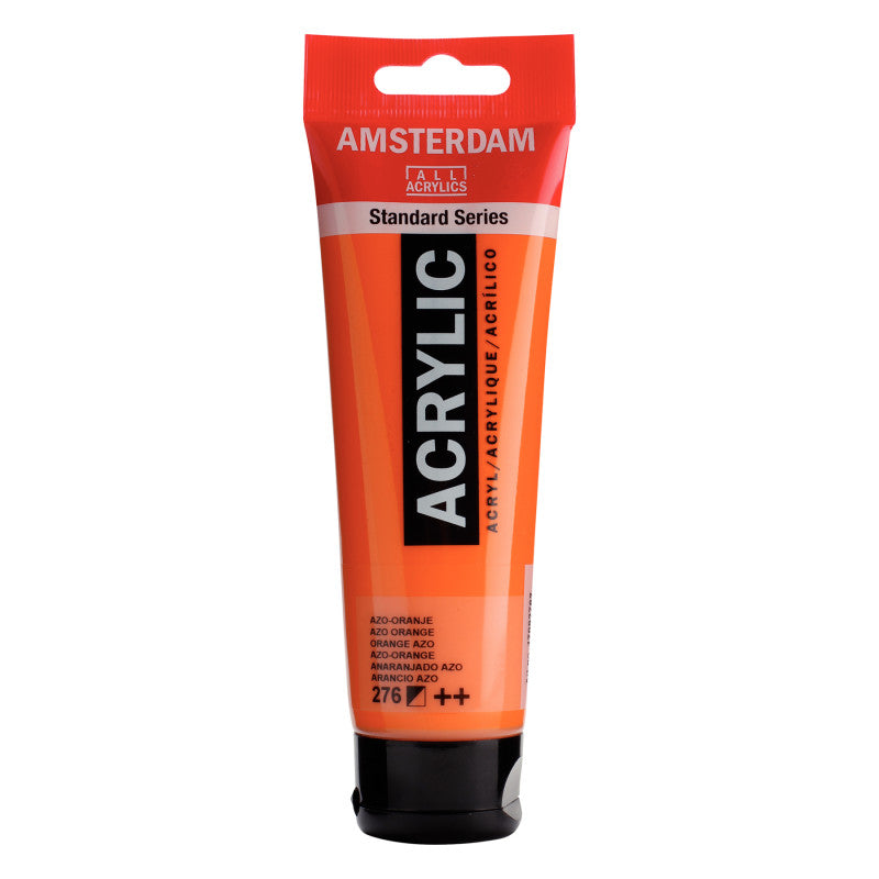 Standard Acrylic Paint, 120ml, Azo Orange 276
