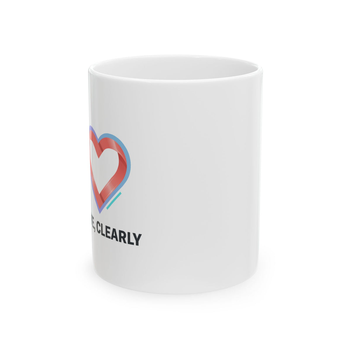 Modern Mature Romance | 11oz Ceramic Coffee Mug, Sublimation Print | Valentine & Galentine Gift for Partner, Friend | Minimal Aesthetic