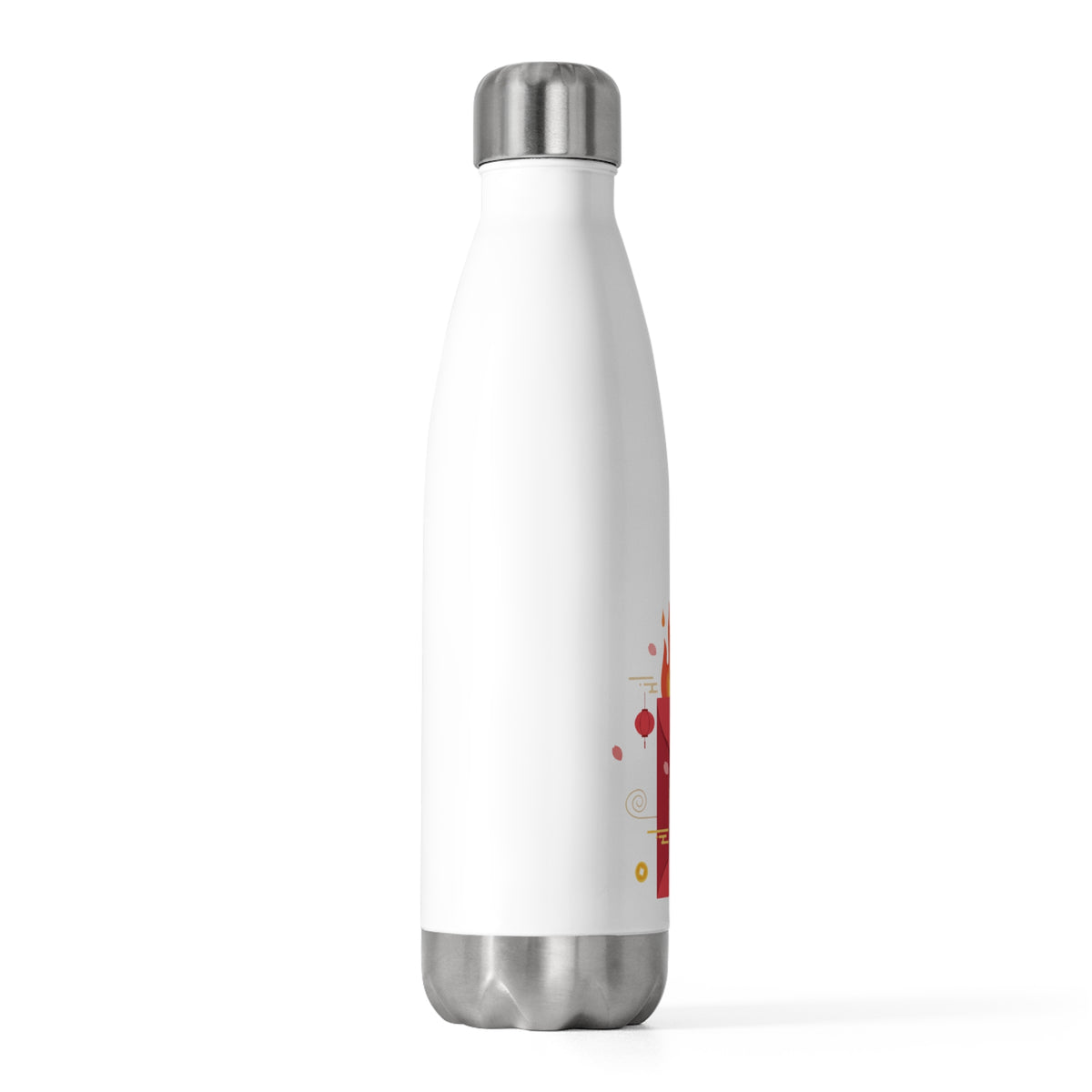 Red Envelope Horse Emblem | 20oz Insulated Tumbler Bottle for Travel & Daily Use | Lunar New Year Gift for Family & Teachers | Gold Foil Red