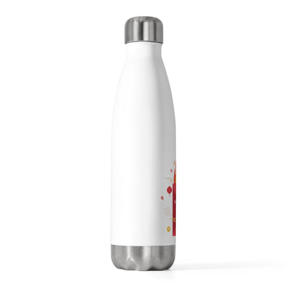 Red Envelope Horse Emblem | 20oz Insulated Tumbler Bottle for Travel & Daily Use | Lunar New Year Gift for Family & Teachers | Gold Foil Red