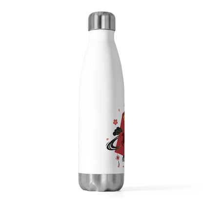 Red Envelope Horse Emblem (Gold Foil) | 20oz Insulated Tumbler Bottle for Travel | Lunar New Year Gift for Family & Friends | Festive Red