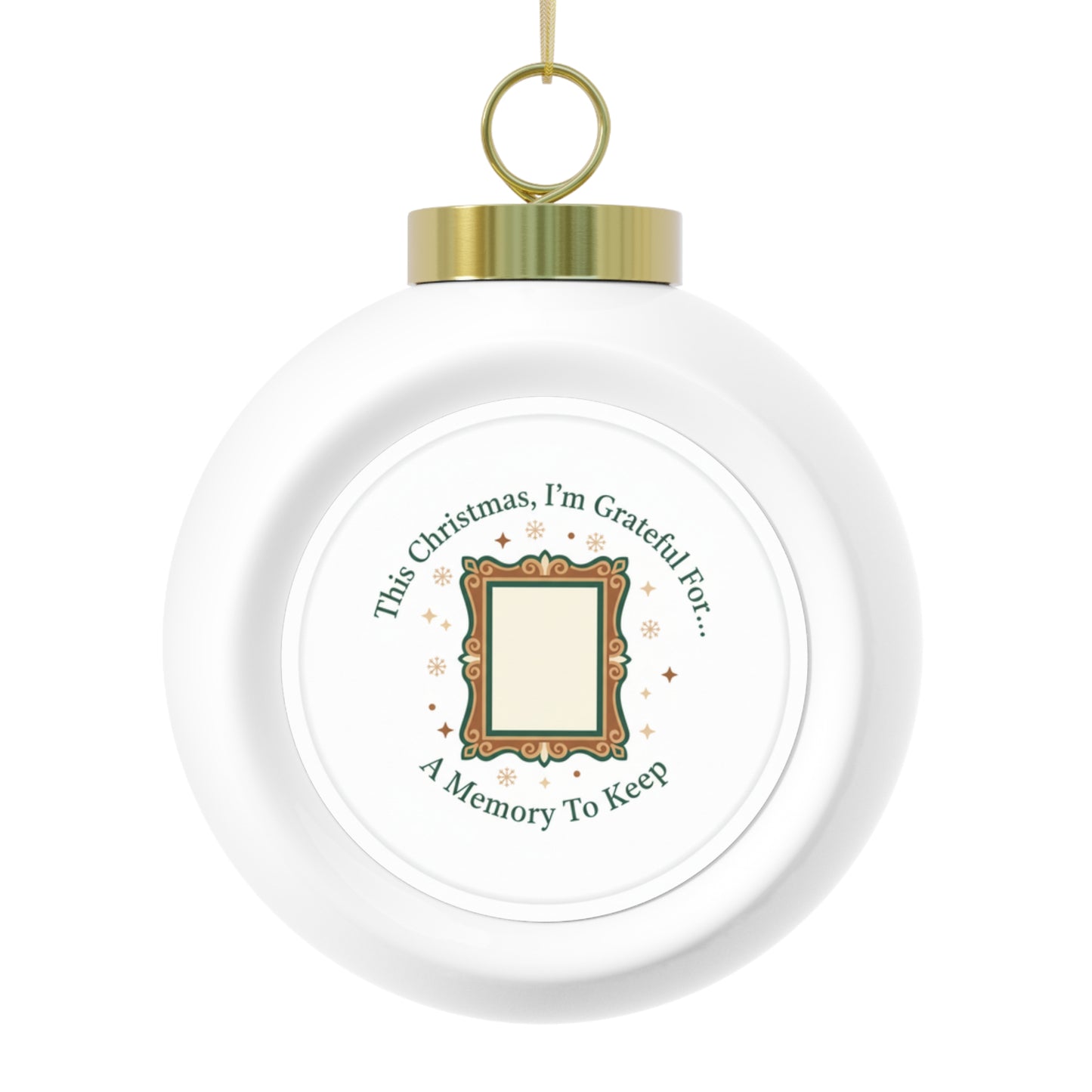 Ceramic Christmas Ornament - A Memory To Keep Keepsake