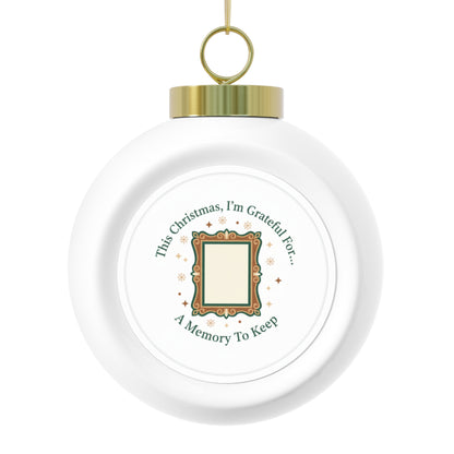Ceramic Christmas Ornament - A Memory To Keep Keepsake