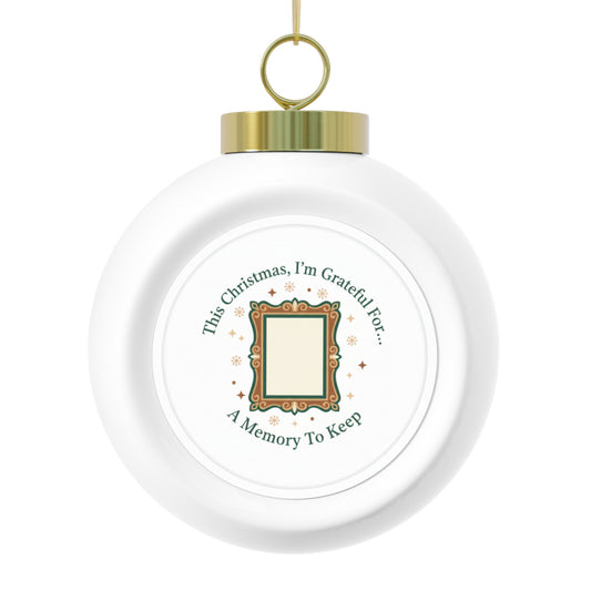 Ceramic Christmas Ornament - A Memory To Keep Keepsake