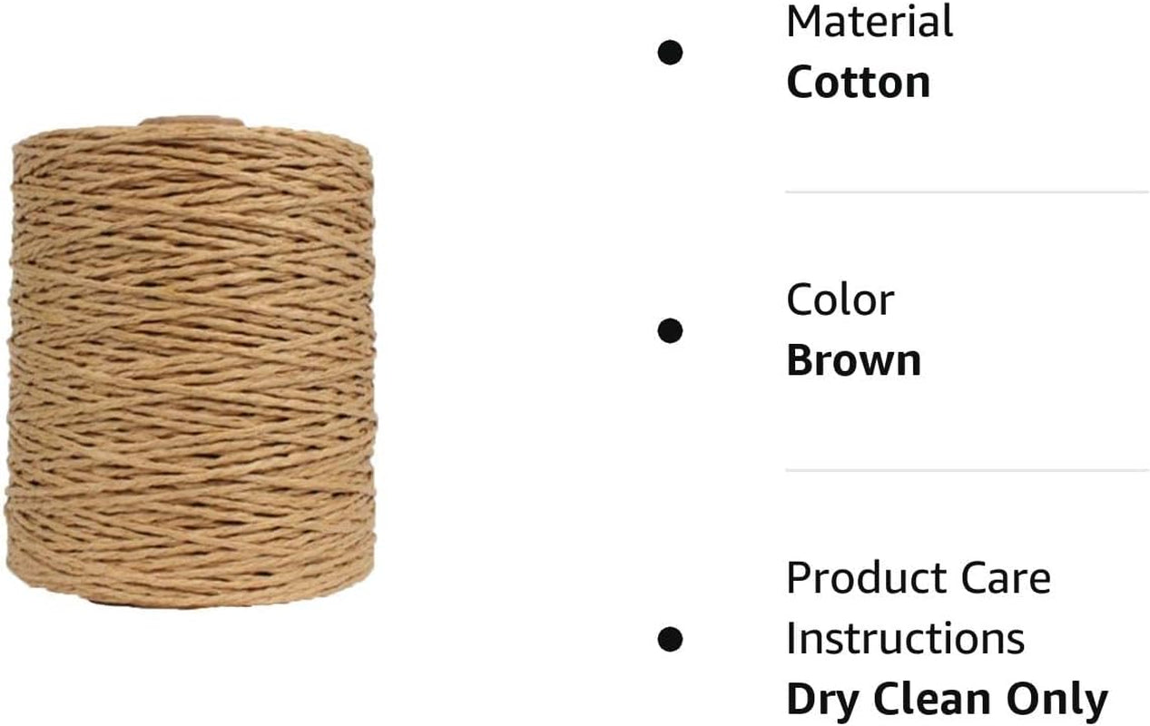 Natural Cotton Raffia Yarn Brown Crochet Summer Sun Hat Yarn