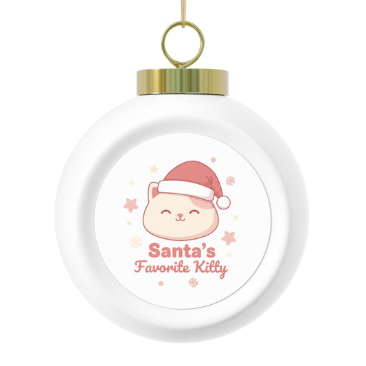 Christmas Ornament — Santa's Favorite Kitty