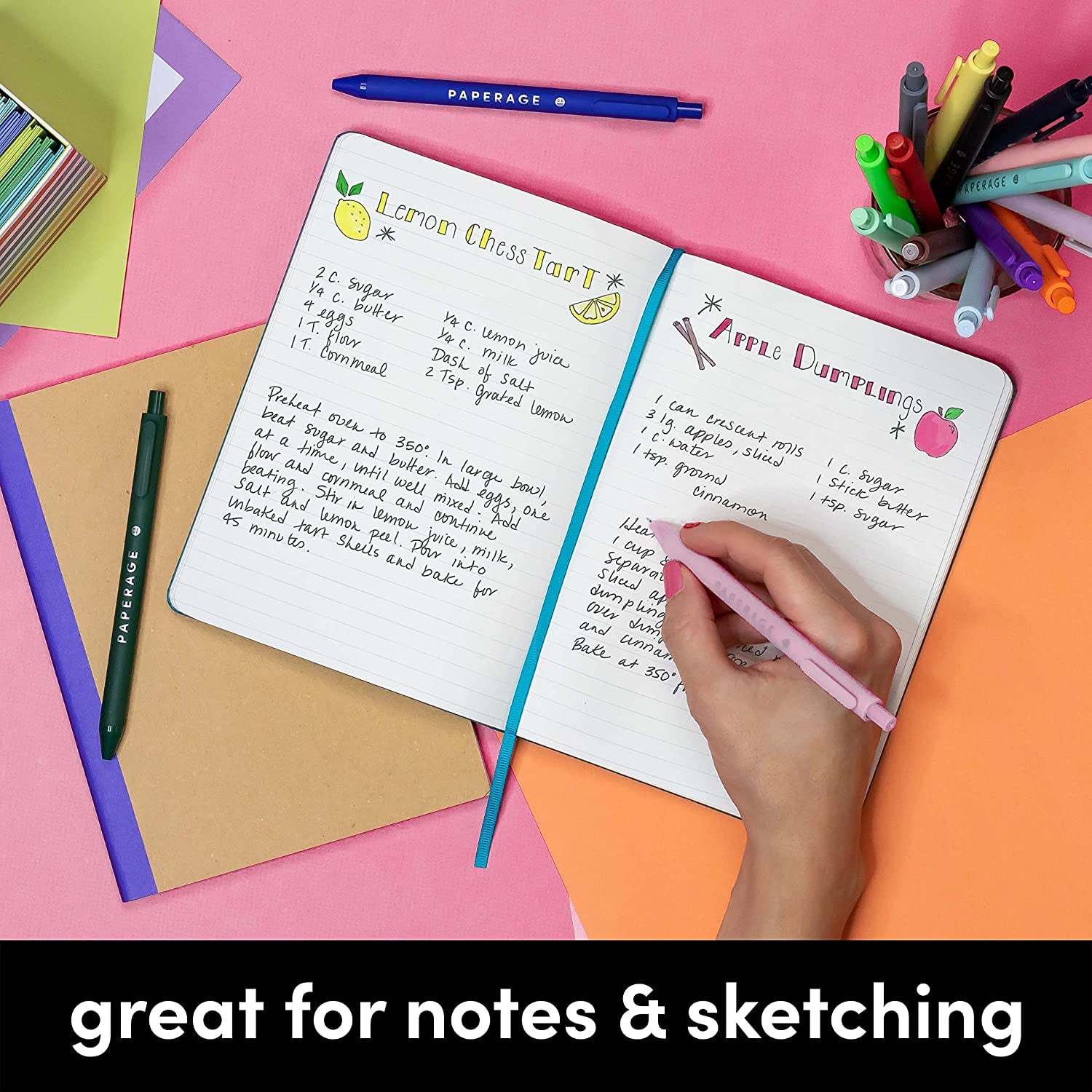 Lined Journal Notebook, (Navy), 160 Pages, Medium 5.7 Inches X 8 Inches - 100 GSM Thick Paper, Hardcover